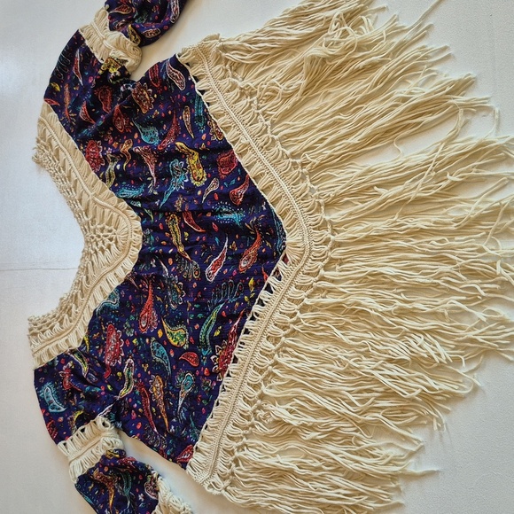 Macrame Boho Paisley Top - Picture 4 of 4